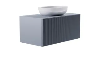 Тумба с раковиной Astra-Form М-40 4631177714900 100 см голубой матовый